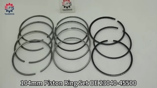 104mm Piston Ring Set OE 23040-45500 For HYUNDAI HD56 HD78 D4DD Diesel Engine