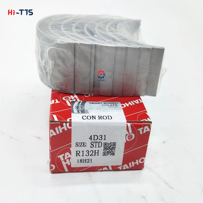 4D31 Excavator Engine Parts Conrod Bearing R132H Silvery STD