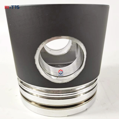 Polishing Diesel Engine Piston Aluminum Alloy Engine Cylinder Part In Silvery Color