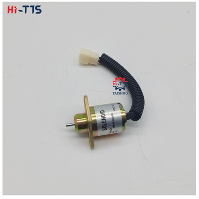 12V  Excavator Engine Parts Fuel Stop Solenoid Valve 16616-80016