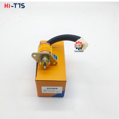 12V  Excavator Engine Parts Fuel Stop Solenoid Valve 16616-80016