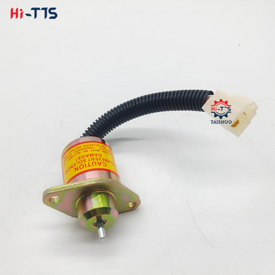 12V  Excavator Engine Parts Fuel Stop Solenoid Valve 16616-80016