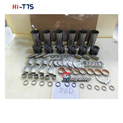 D6D Cylinder Liner Kit 0450-1365 2046-0011 2089-0422 Engine Rebuild Kits For  Diesel Engine Parts