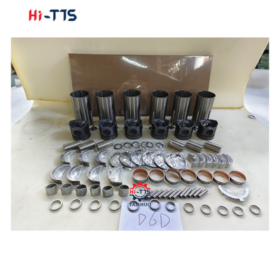 D6D Cylinder Liner Kit 0450-1365 2046-0011 2089-0422 Engine Rebuild Kits For  Diesel Engine Parts