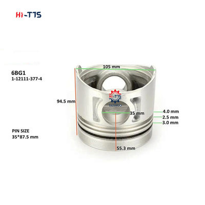 1-12111-781-0 1-12111-377-4 6BG1 3RV Piston EX200-5 ZAX200 1-12111781-0 1-12111377-4