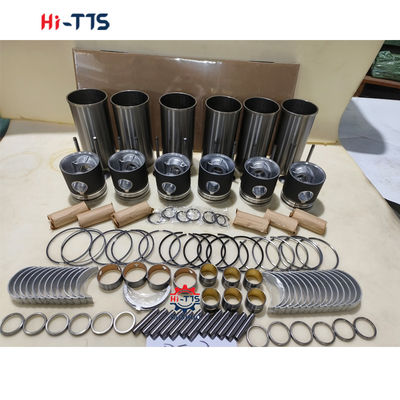 DE12 Excavator Engine Part Name Cylinder Liner Kit Complete With Liner Piston Ring Valves Bushing Full Gasket Kit