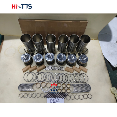 DE12 Excavator Engine Part Name Cylinder Liner Kit Complete With Liner Piston Ring Valves Bushing Full Gasket Kit