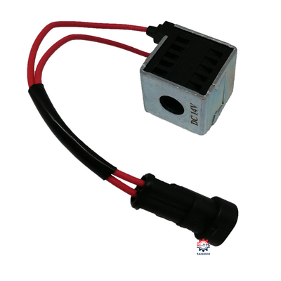 12V Excavator Solenoid Valve Coil Xiagong 822 37MM 18MM