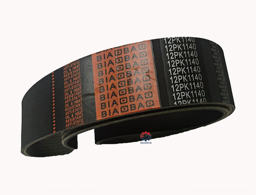 Rubber Engine Fan Belt 12PK1140 Biao Bao For Cummins