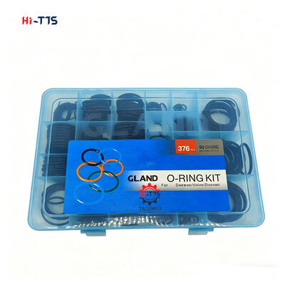 Excavator O Ring Kit Set Excavator Hydraulic O-Ring Box NBR 376PCS For  D-aewoo V-olvo D-oosan
