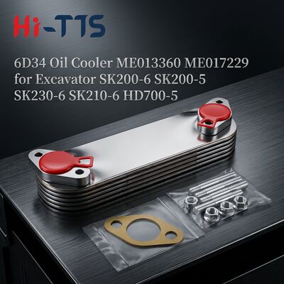 5P 6D34 Oil Cooler ME013360 ME017229 for Excavator SK200-6 SK200-5 SK230-6 SK210-6 HD700-5