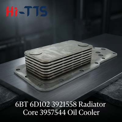 High Quality Engine Parts 3921558 3957544 Oil Cooler for 6BT 6D102 Machinery Engine Spare Parts