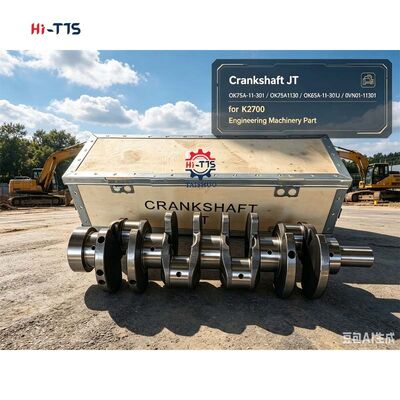 Crankshaft  OK75A-11-301  OK75A1130  OK65A-11-301 for K2700 JT Diesel Engine Alloy Gold Engineering Machinery Part