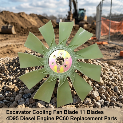 Excavator Cooling Fan Blade 11 Blades Fit OE 600-625-7520 4D95 Diesel Engine PC60 Replacement Parts In Stock